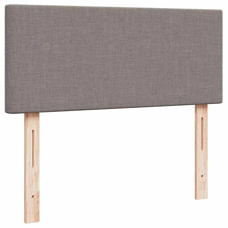 Cadre de lit ottoman avec matelas taupe 120x200 cm tissu - 9