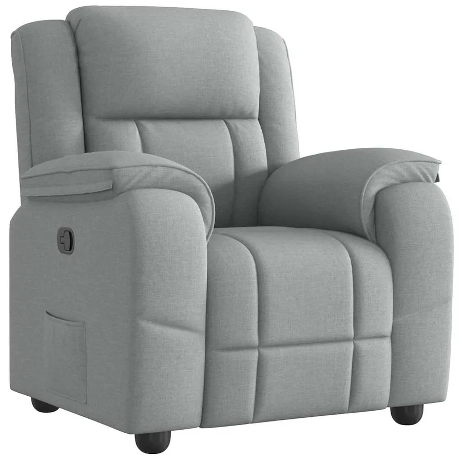 Fauteuil inclinable Gris clair Tissu - 2