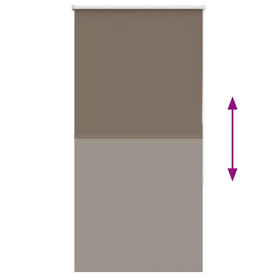 Store enrouleur occultant café 80x130cm largeur du tissu 75,7cm - 5