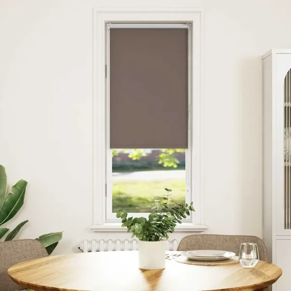 Store enrouleur occultant café 55x150cm largeur du tissu 50,7cm