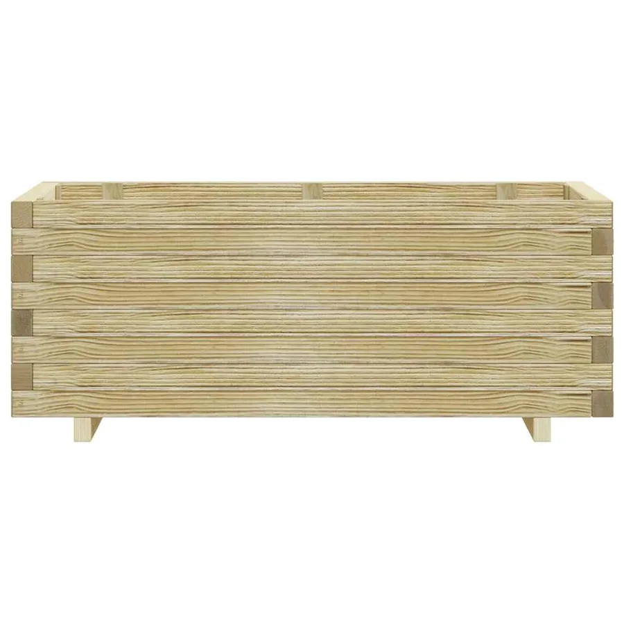 Rectangular raised bed 100x50x40 cm wood - 5