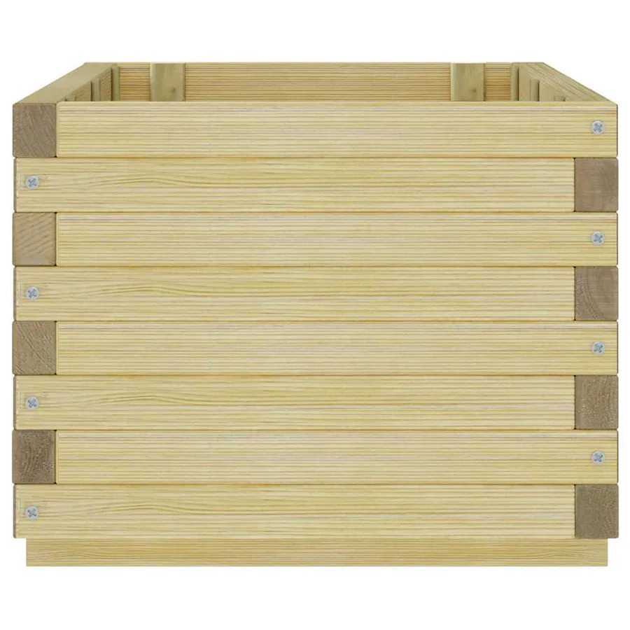 Rectangular raised bed 100x50x40 cm wood - 6