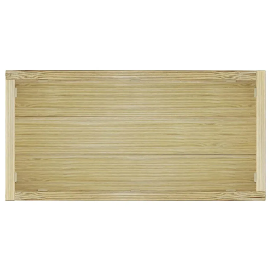 Rectangular raised bed 100x50x40 cm wood - 8