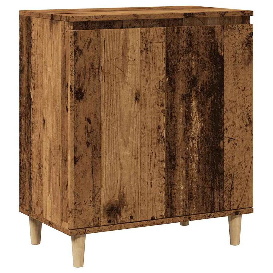 Buffet vieux bois 60x35x70 cm bois d'ingénierie - 2