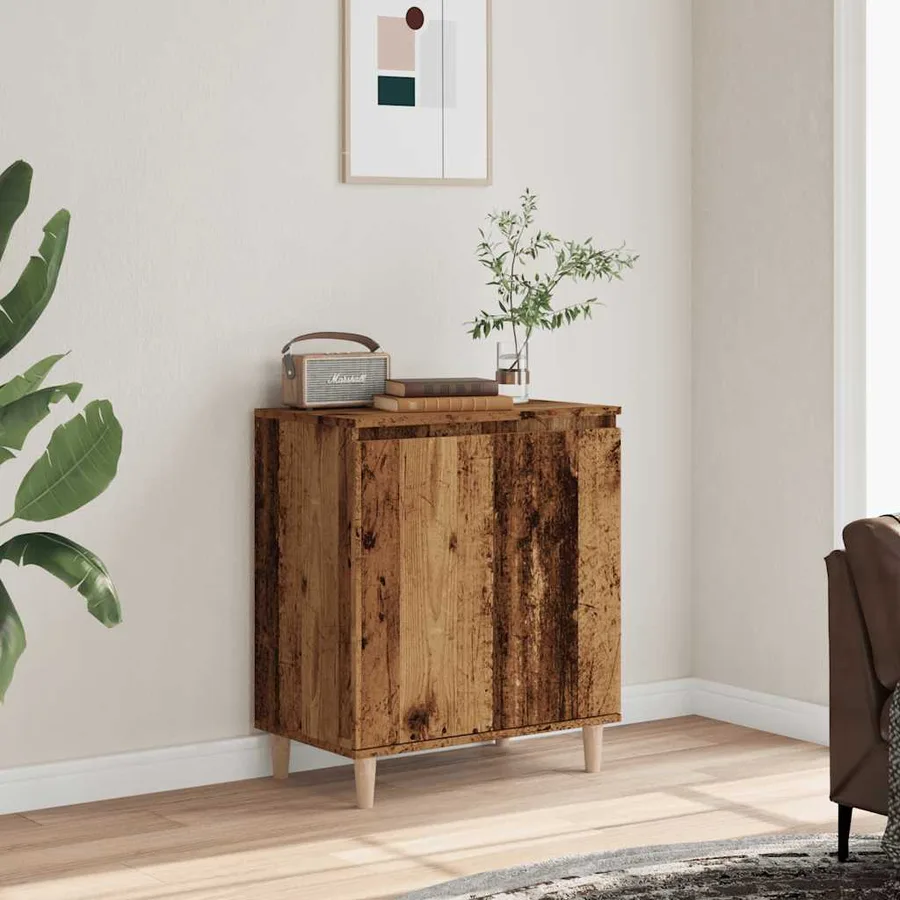 Buffet vieux bois 60x35x70 cm bois d'ingénierie - 3