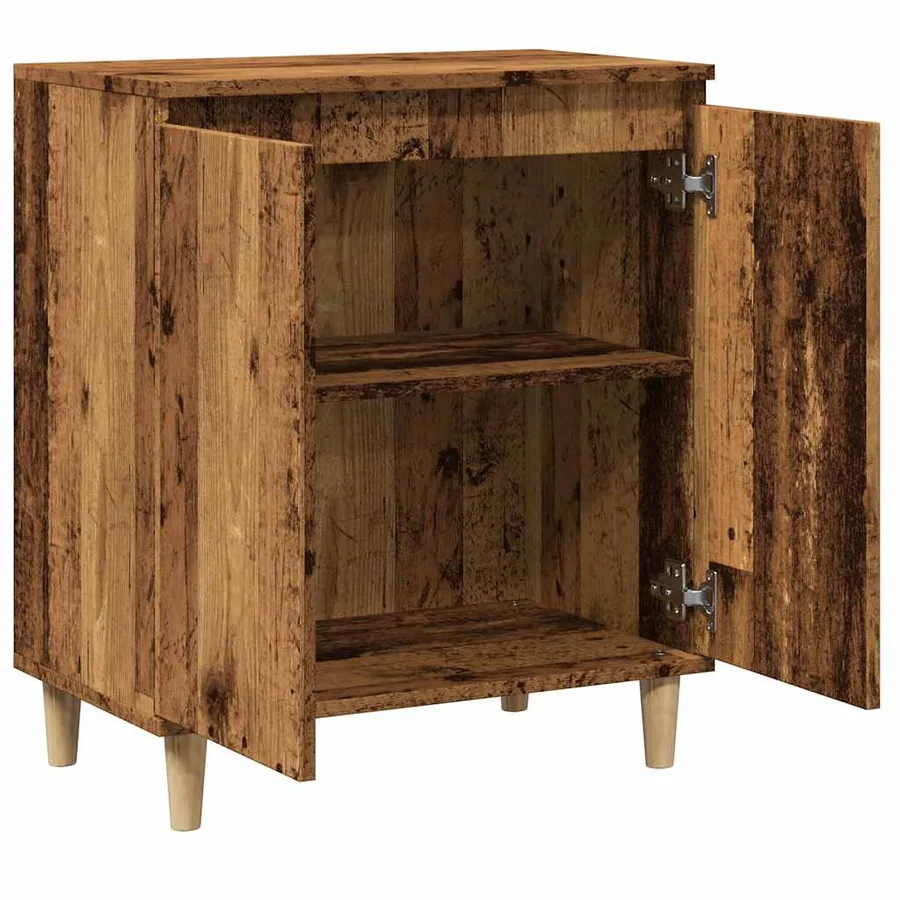 Buffet vieux bois 60x35x70 cm bois d'ingénierie - 7