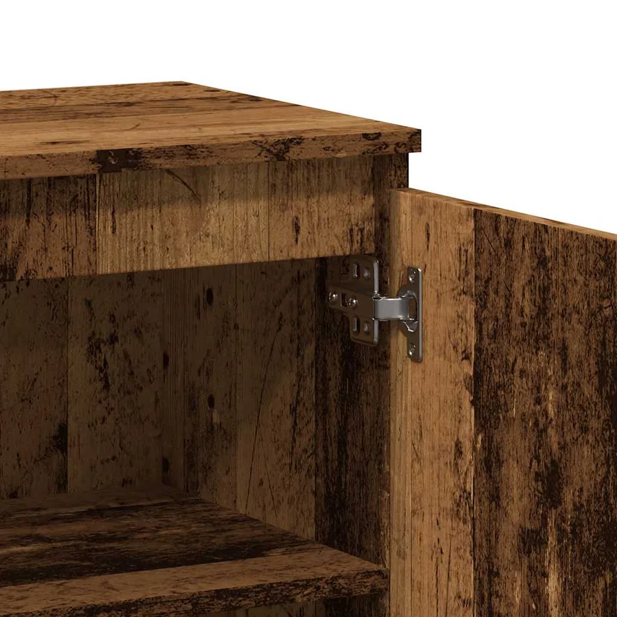 Buffet vieux bois 60x35x70 cm bois d'ingénierie - 8