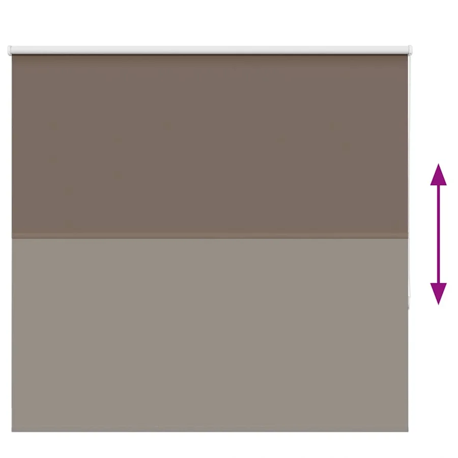 Store enrouleur occultant café 150x175cm largeur du tissu - 5