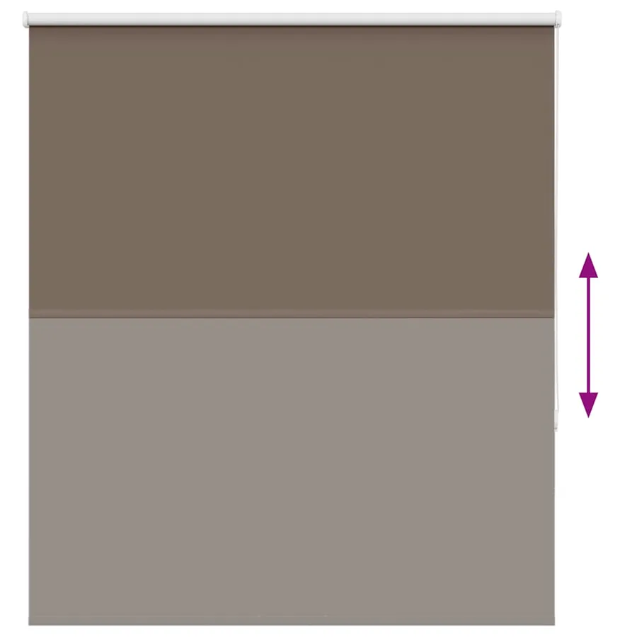 Store enrouleur occultant café 125x175cm largeur du tissu - 5