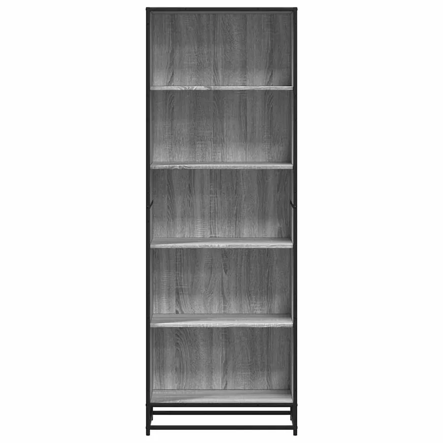 Bibliothèque sonoma gris 60x35x170,5 cm bois d'ingénierie - 4