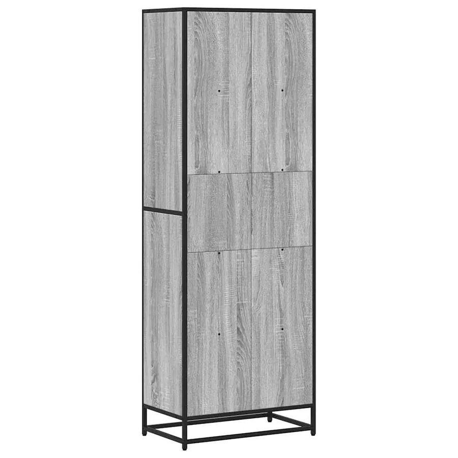 Bibliothèque sonoma gris 60x35x170,5 cm bois d'ingénierie - 6