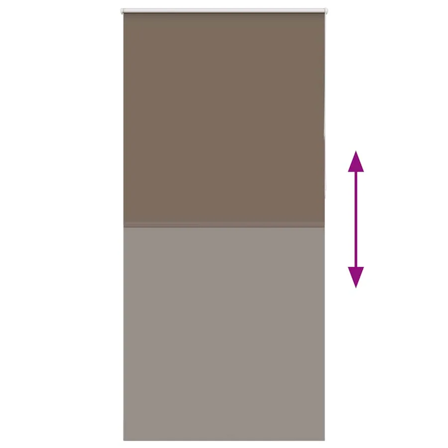 Store enrouleur occultant café 90x210cm largeur du tissu 85,7cm - 5