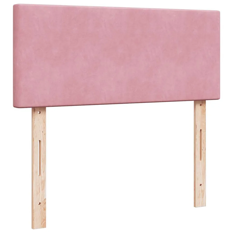 Cadre de lit ottoman avec matelas rose 120x200 cm velours - 8