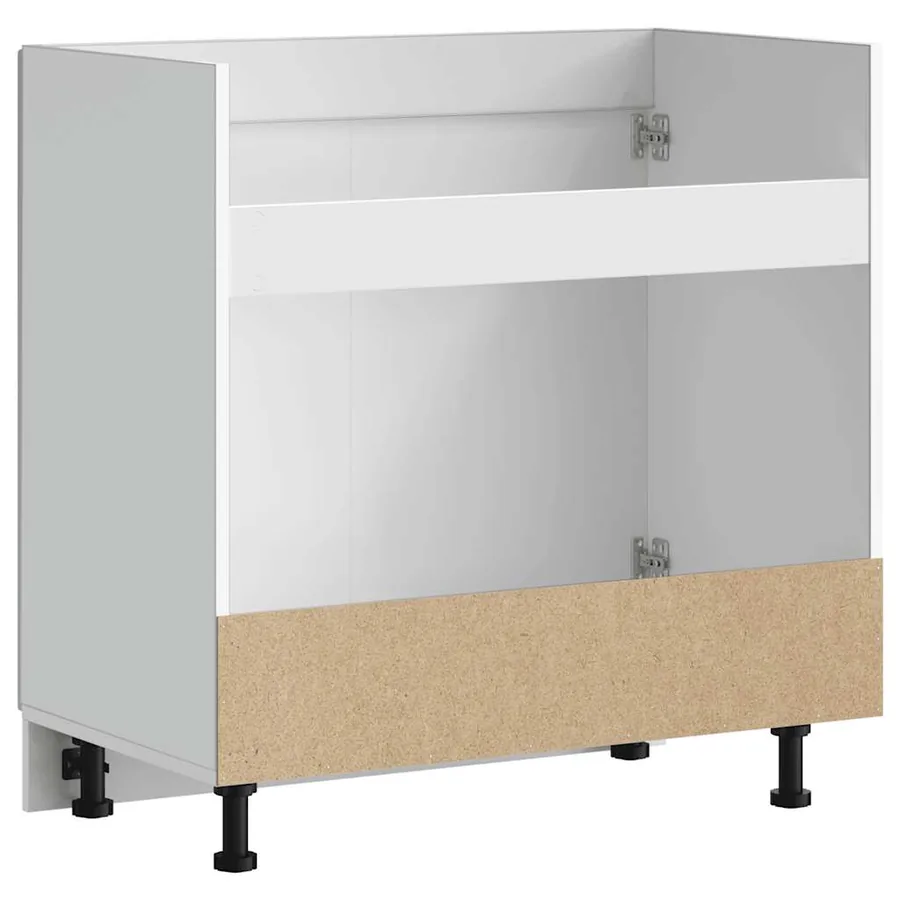 Meuble bas pour évier Kalmar blanc brillant 80x46x81,5 cm - 7