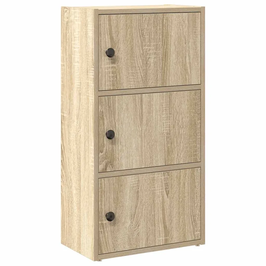 Bibliothèque chêne sonoma 40x24x77 cm bois d'ingénierie - 2