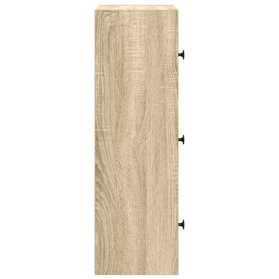 Bibliothèque chêne sonoma 40x24x77 cm bois d'ingénierie - 6