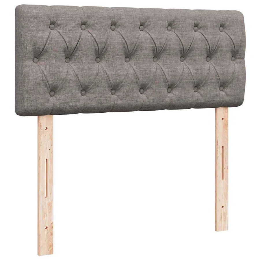 Lit ottoman avec matelas et LED Taupe 120x190 cm tissu - 10