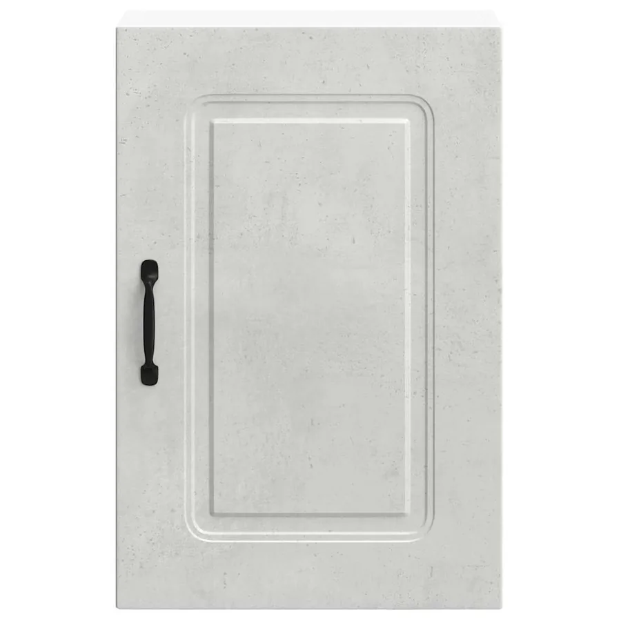 Armoire murale de cuisine Kalmar gris béton bois d'ingénierie - 5