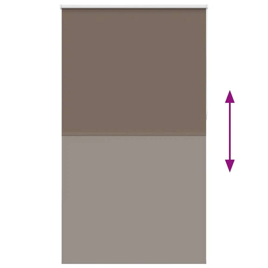 Store enrouleur occultant café 135x230cm largeur du tissu - 5