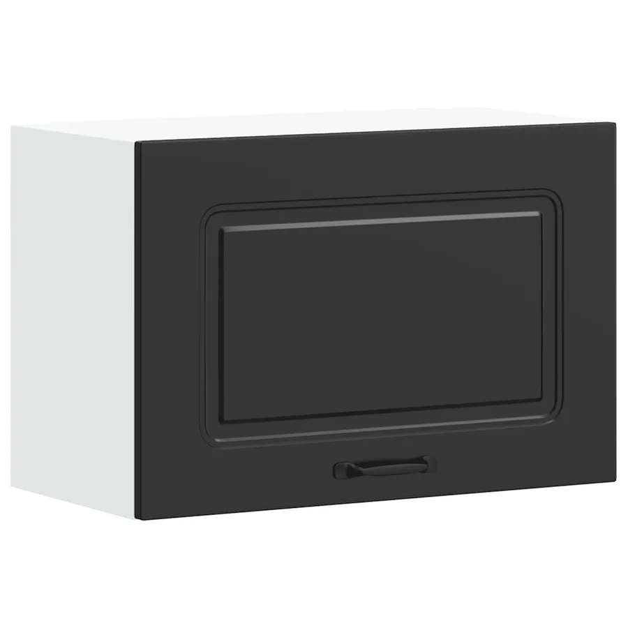 Armoire murale de cuisine Kalmar noir bois d'ingénierie - 2