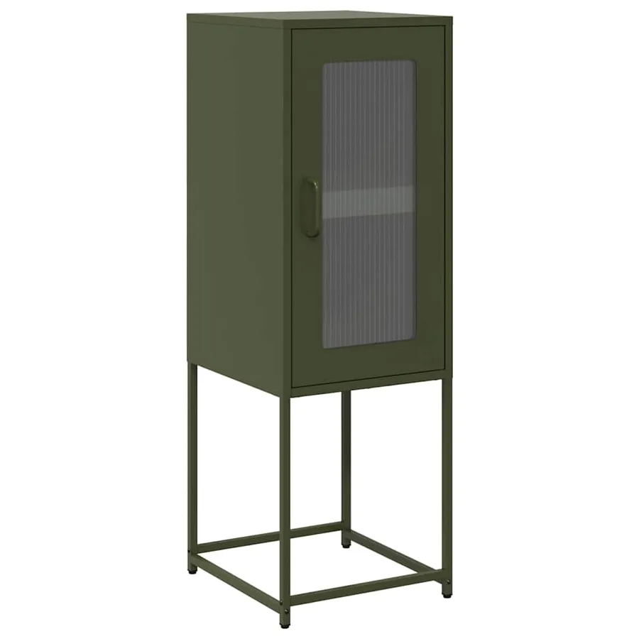 Buffet vert olive 36x39x107 cm acier laminé à froid - 2