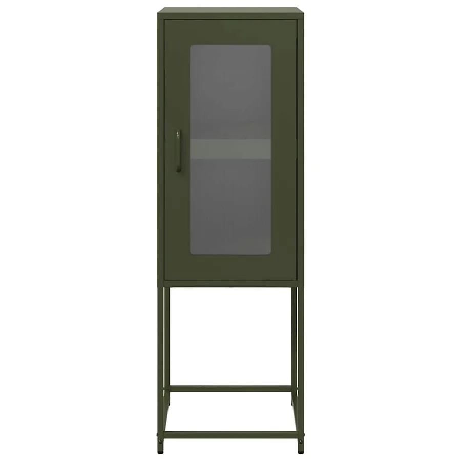 Buffet vert olive 36x39x107 cm acier laminé à froid - 5