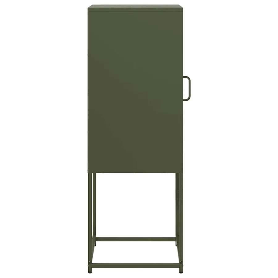 Buffet vert olive 36x39x107 cm acier laminé à froid - 6