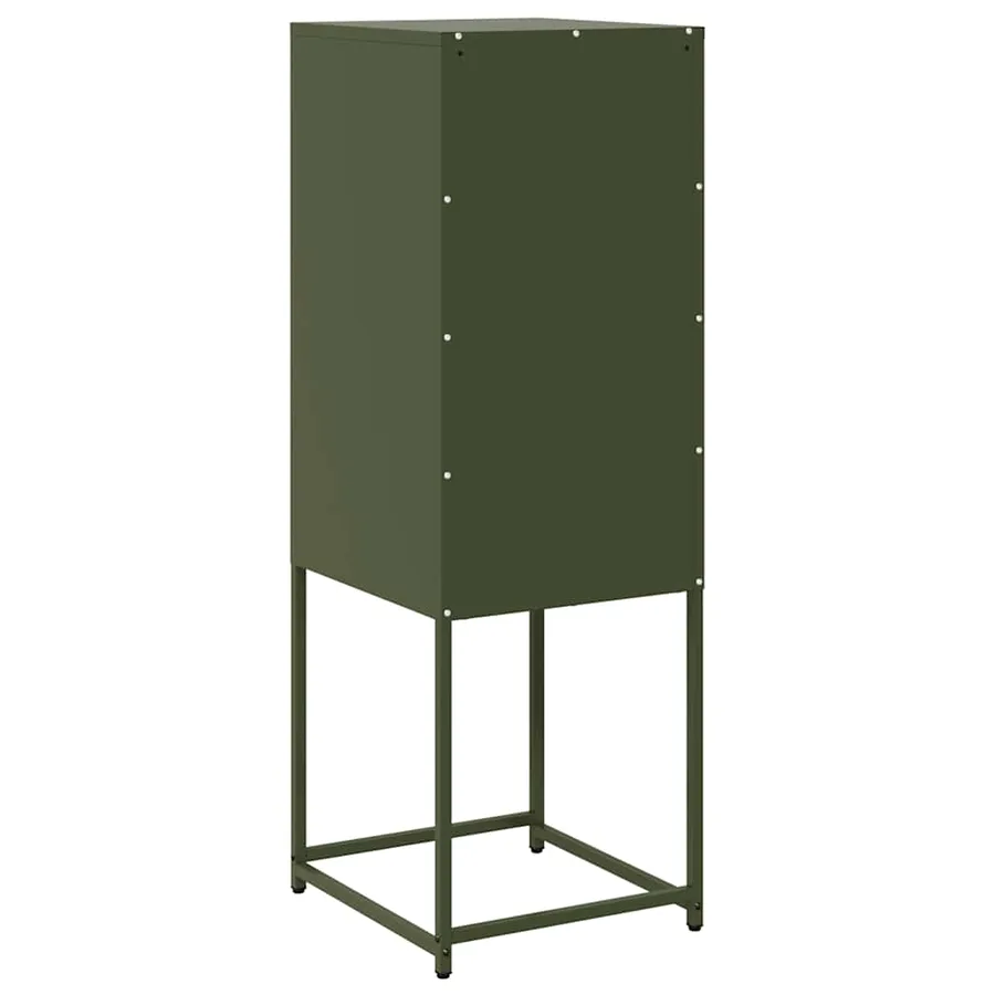 Buffet vert olive 36x39x107 cm acier laminé à froid - 8
