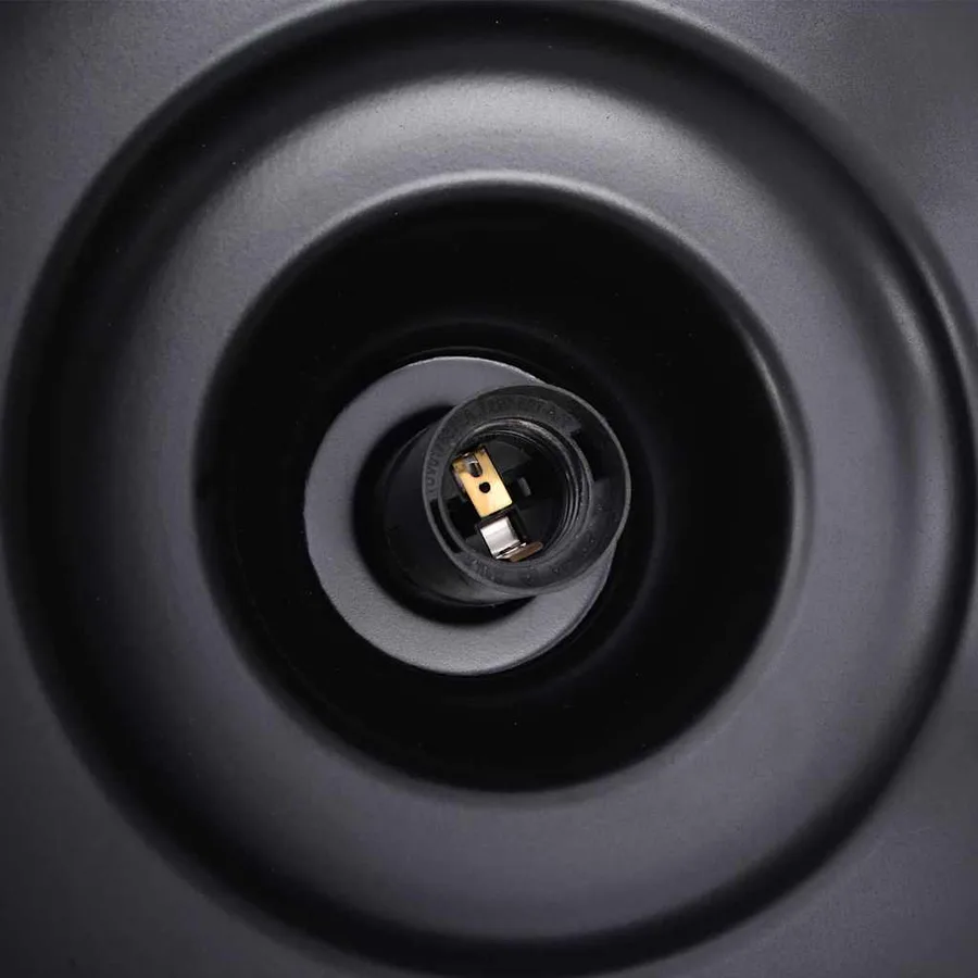 Lampe suspendue E27 noir Ø 31 cm fer - 10