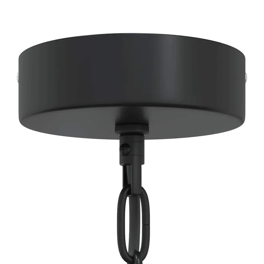 Lampe suspendue E27 noir Ø 31 cm fer - 7
