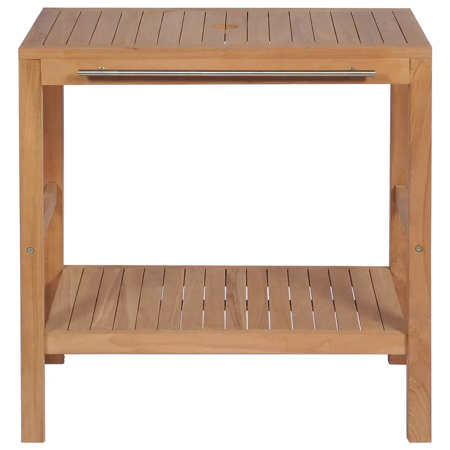 Meuble-lavabo de salle de bains Teck massif 74x45x75 cm - 3