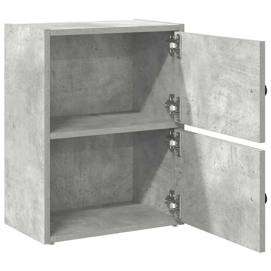Bibliothèque gris béton 40x24x52 cm bois d'ingénierie - 5