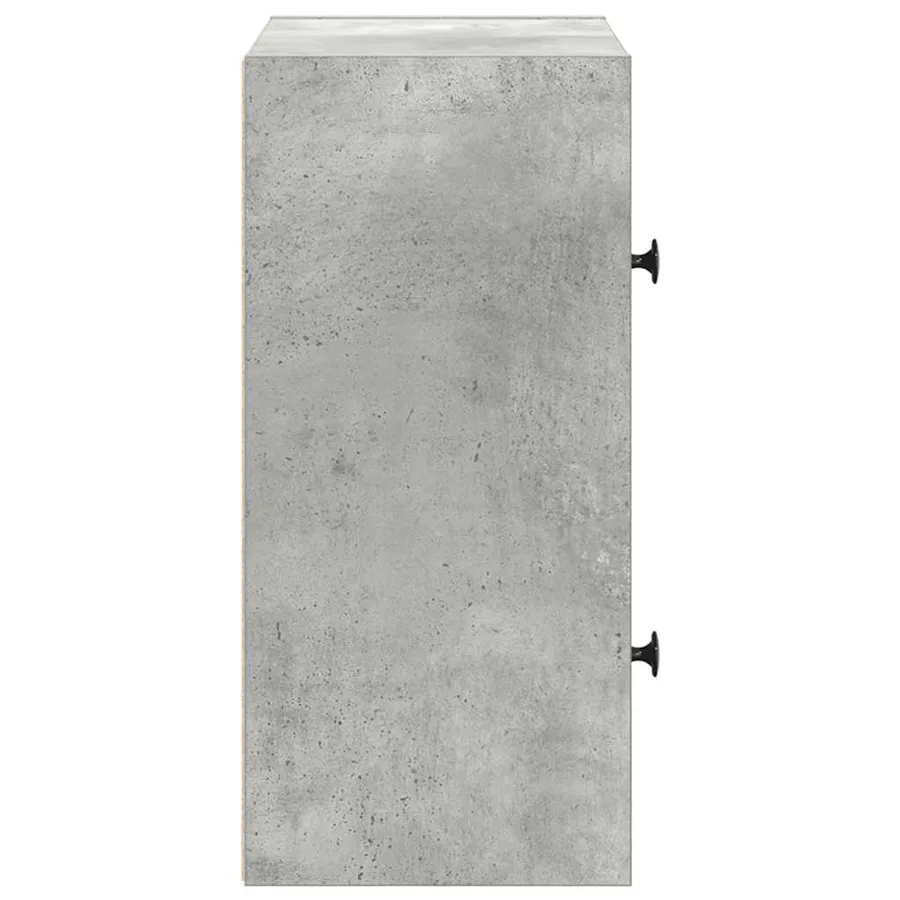 Bibliothèque gris béton 40x24x52 cm bois d'ingénierie - 6