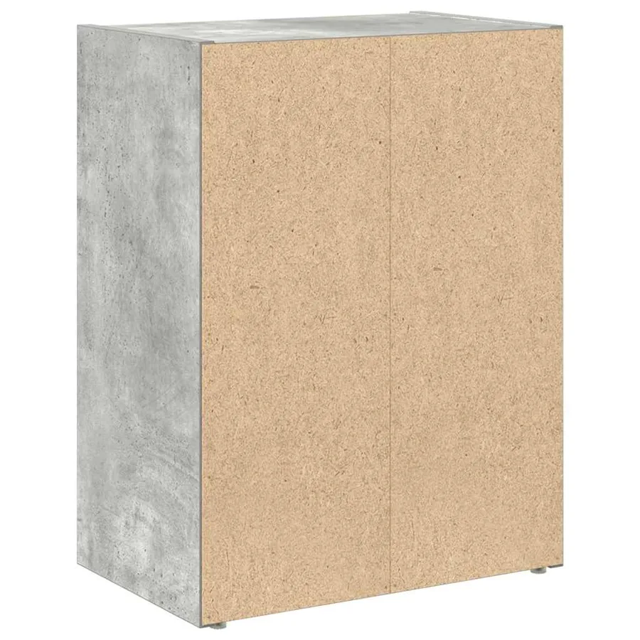 Bibliothèque gris béton 40x24x52 cm bois d'ingénierie - 7