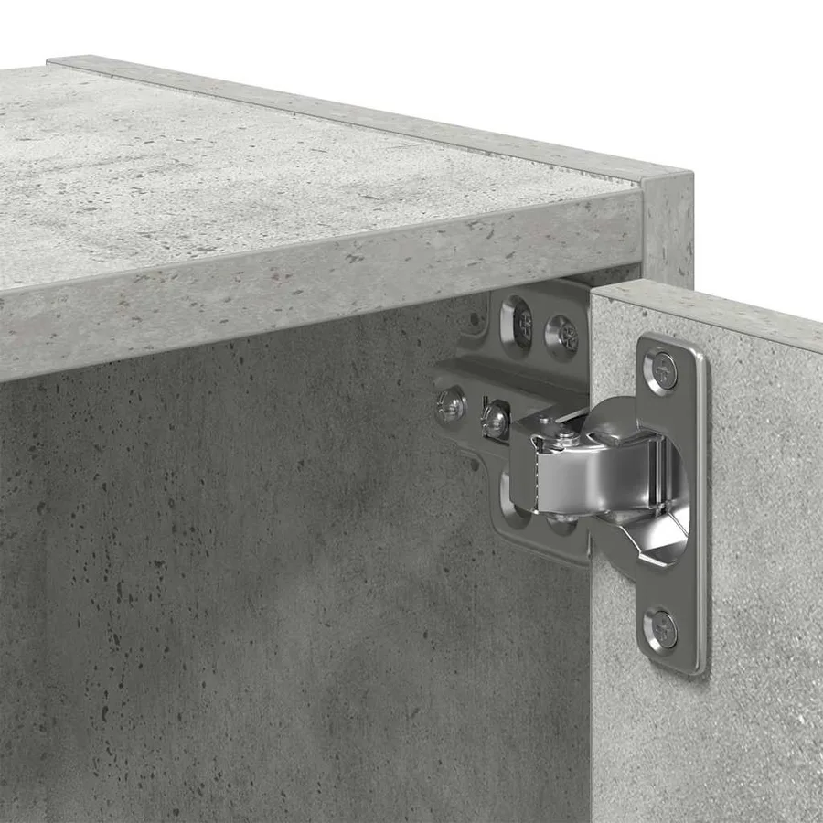 Bibliothèque gris béton 40x24x52 cm bois d'ingénierie - 9