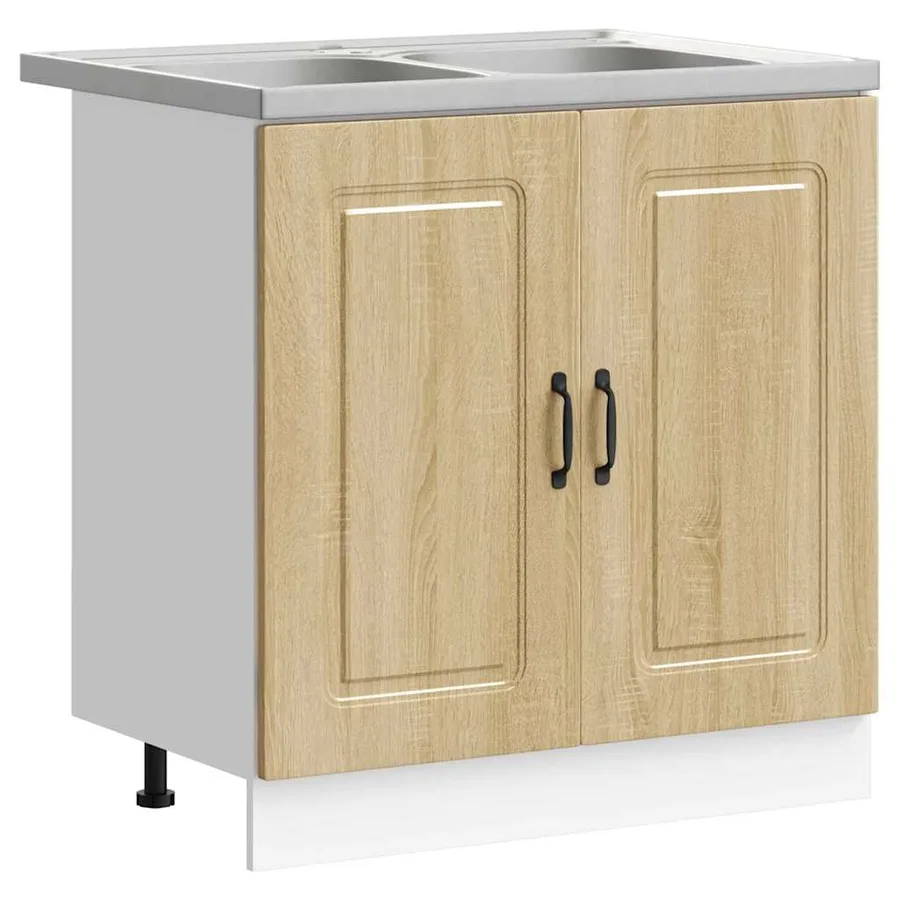 Armoire de cuisine Kalmar Chêne Sonoma 80 x 46 x 81,5 cm - 2
