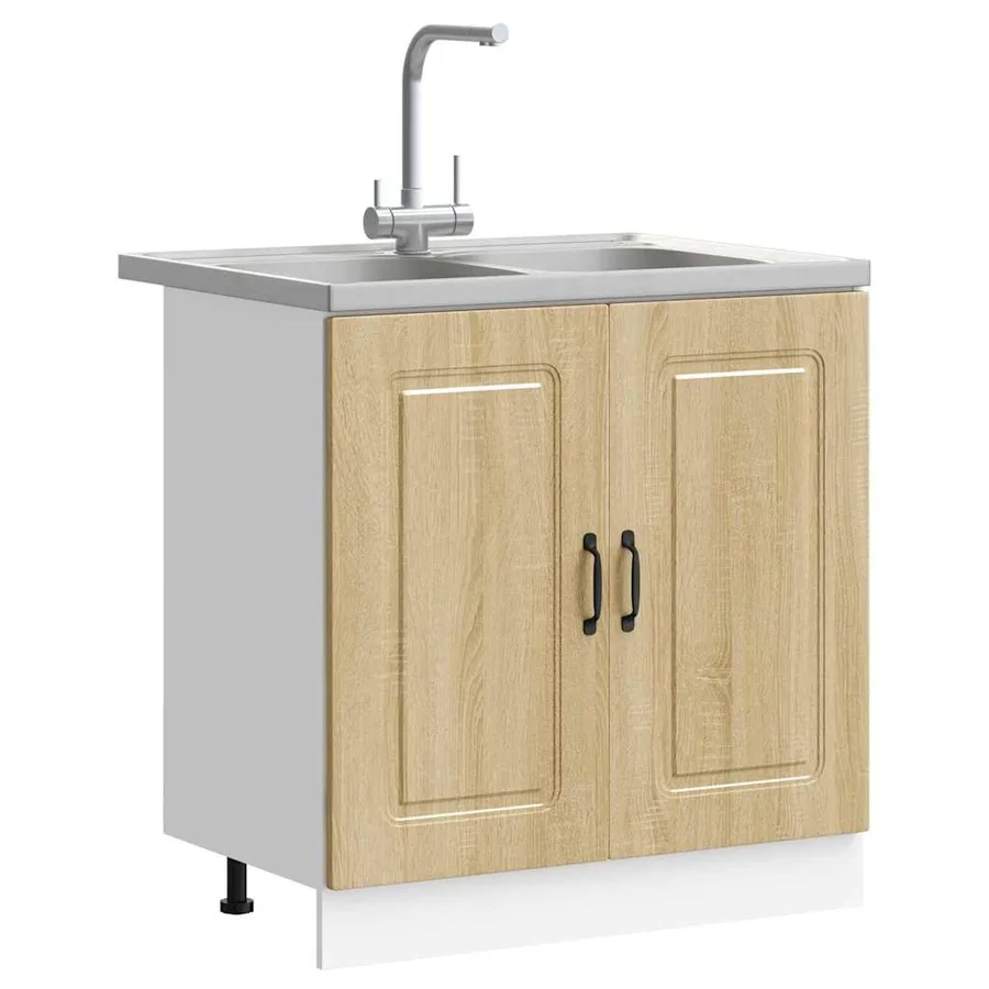 Armoire de cuisine Kalmar Chêne Sonoma 80 x 46 x 81,5 cm - 3