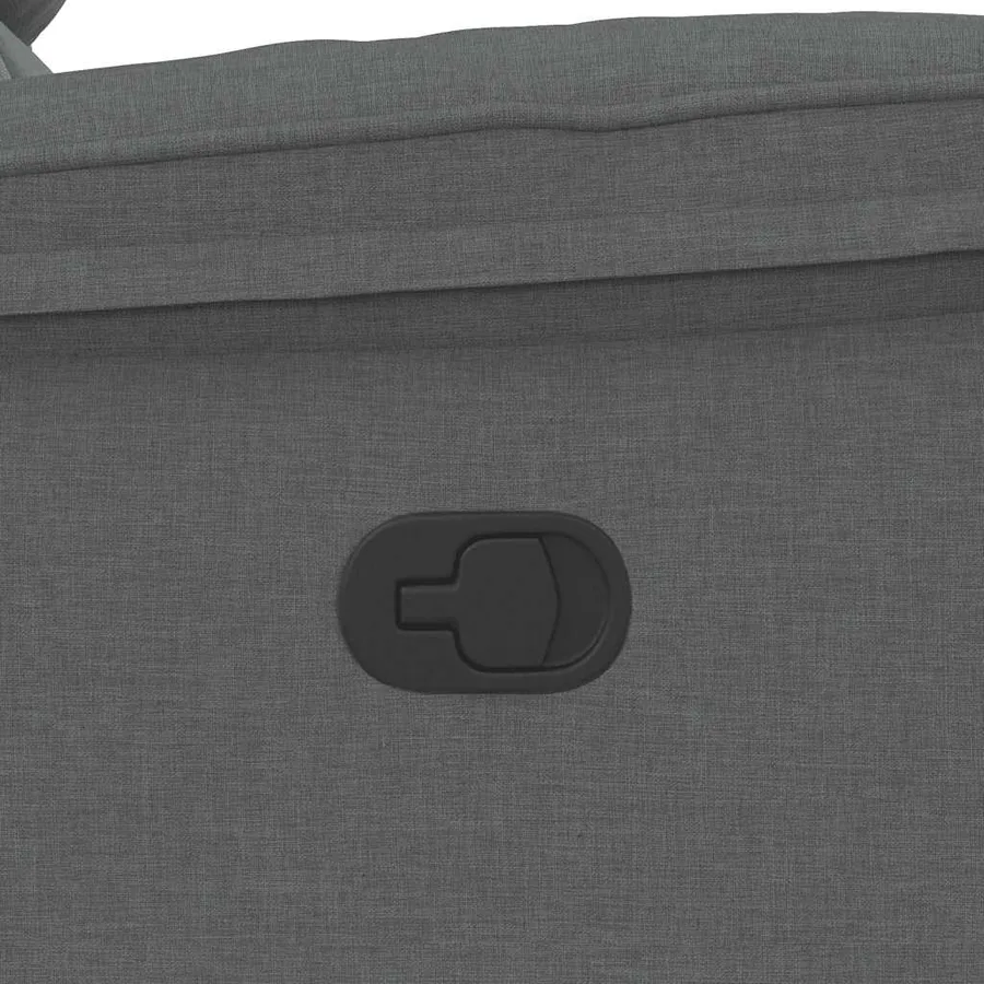 Fauteuil de massage inclinable Gris foncé Tissu - 9