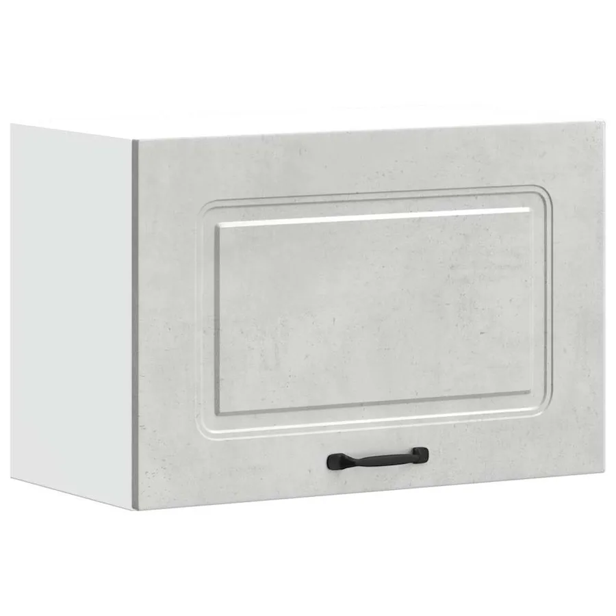 Armoire murale de cuisine Kalmar gris béton bois d'ingénierie - 2