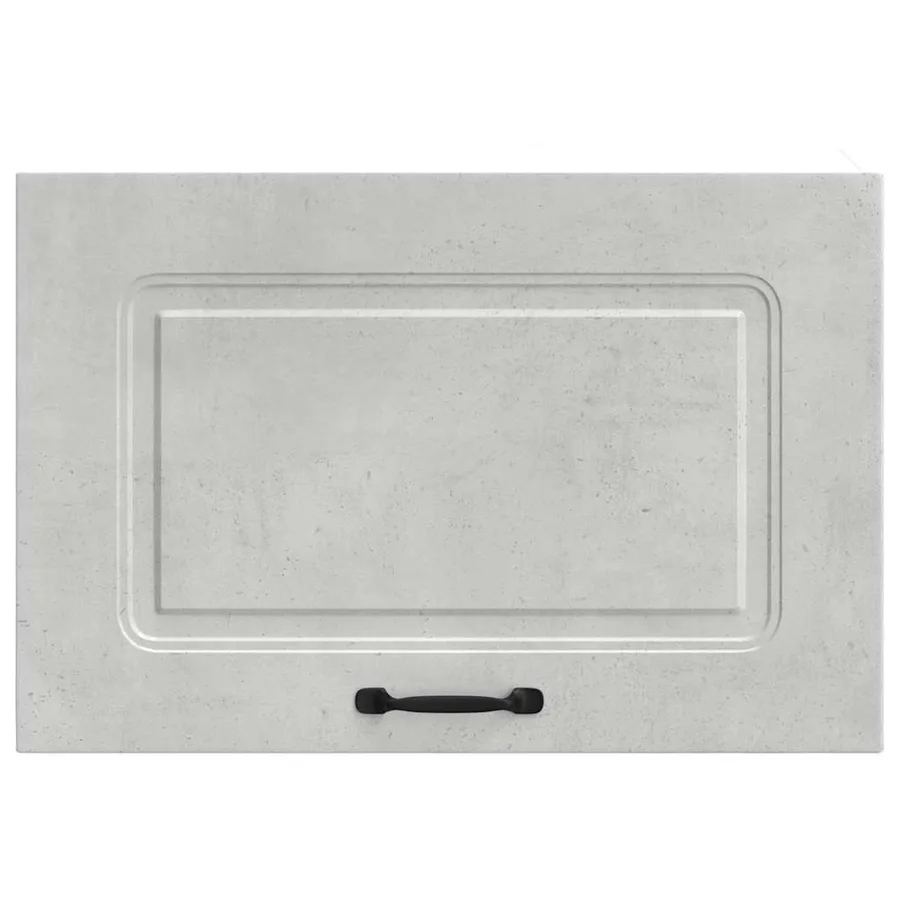Armoire murale de cuisine Kalmar gris béton bois d'ingénierie - 5