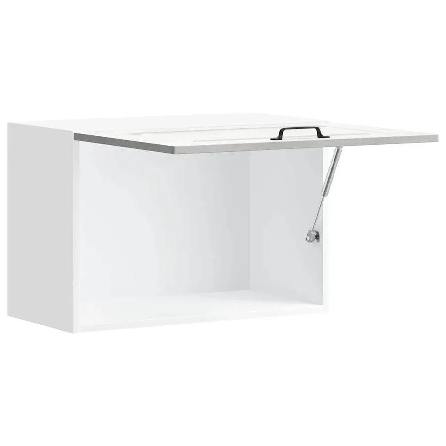 Armoire murale de cuisine Kalmar gris béton bois d'ingénierie - 8