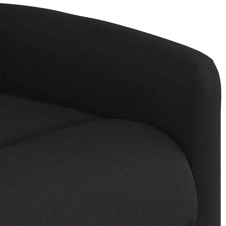 Fauteuil inclinable de massage électrique Noir Tissu - 12
