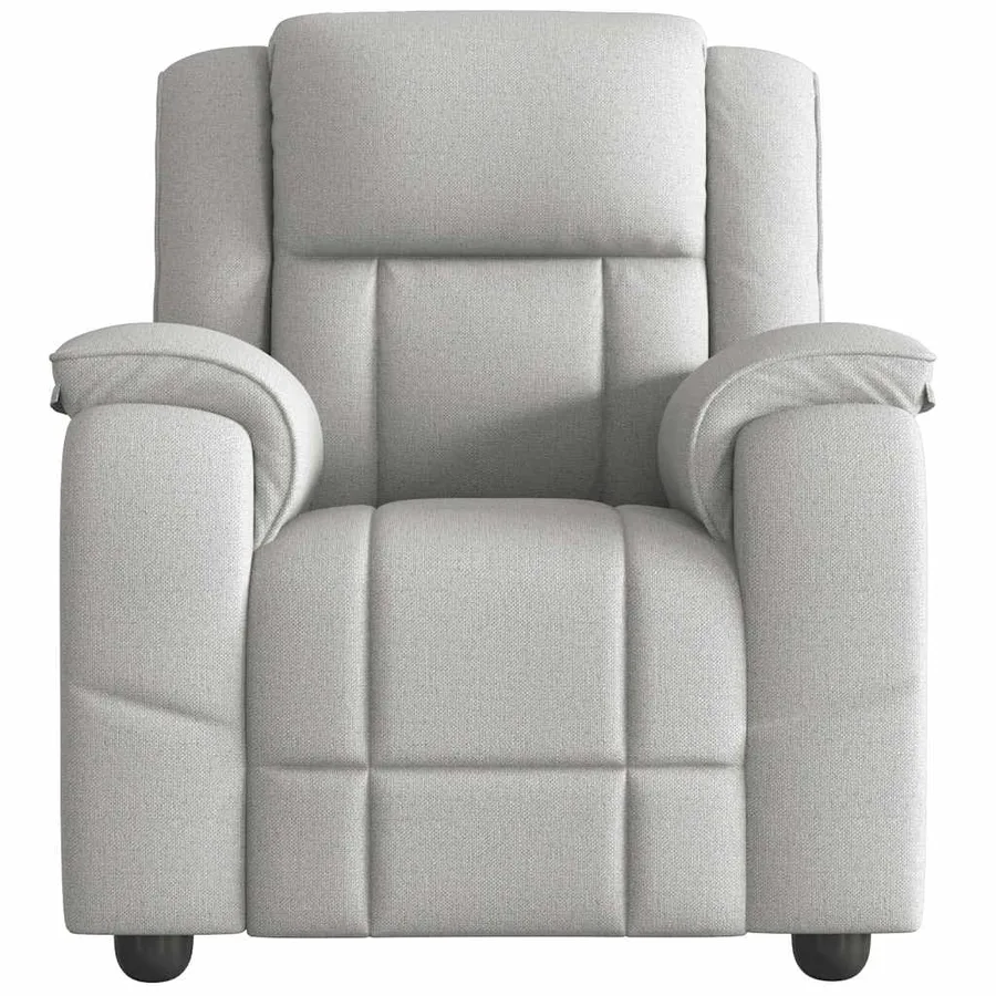Fauteuil inclinable gris nuage tissu - 3
