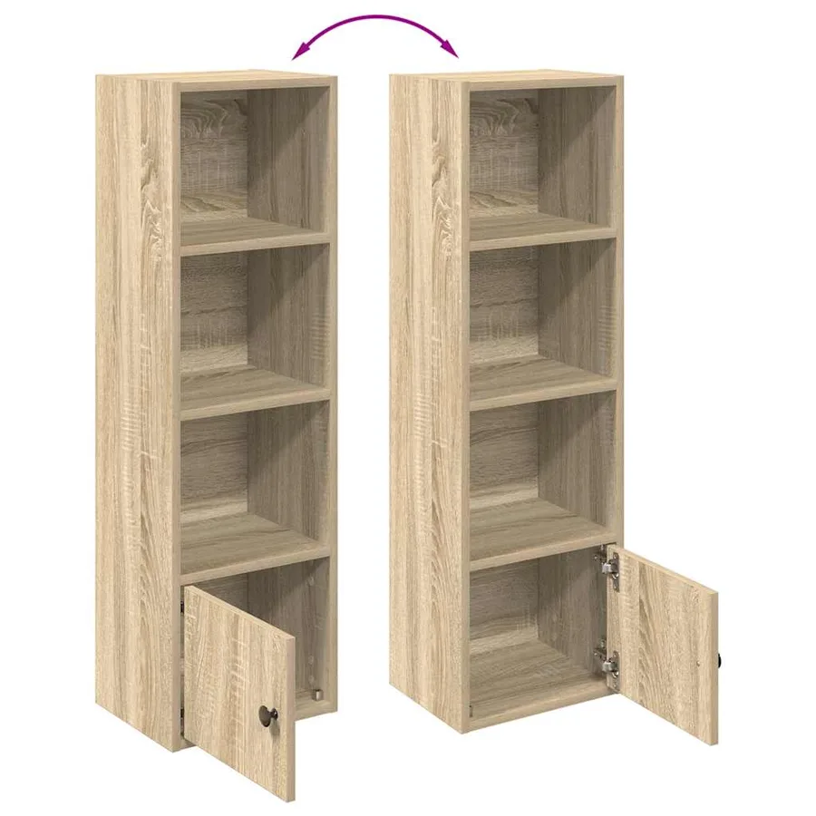 Bibliothèque chêne sonoma 31x24x102 cm bois d'ingénierie - 8