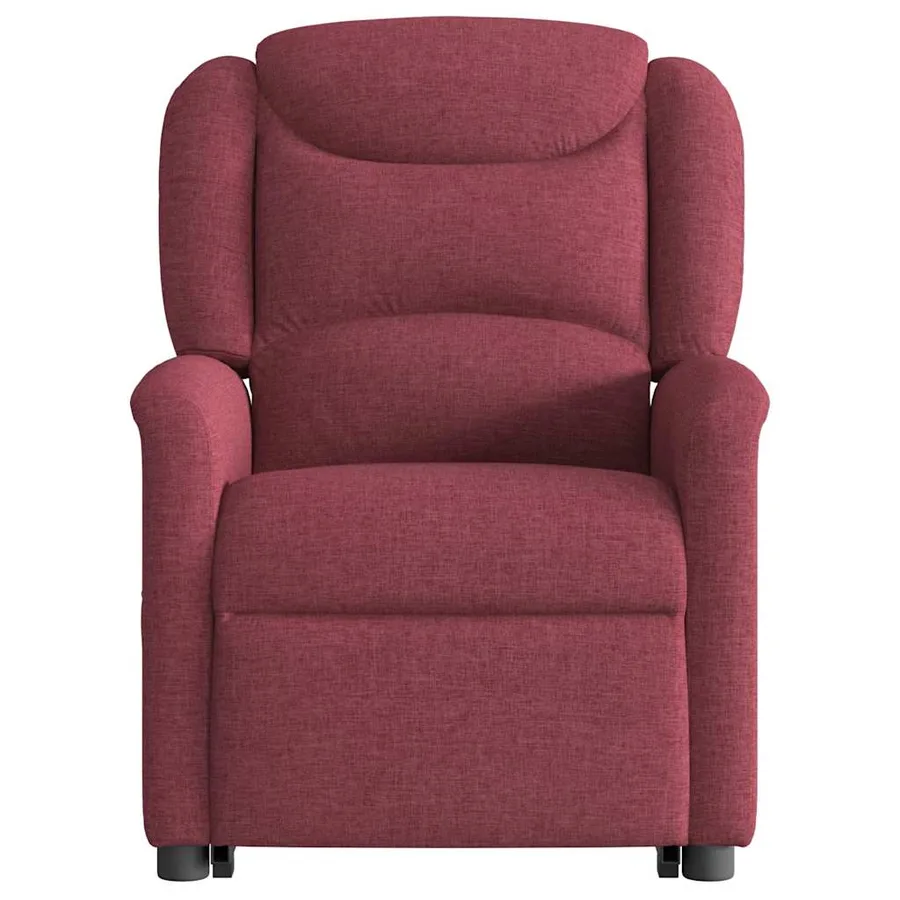Fauteuil inclinable de massage Rouge bordeaux Tissu - 5