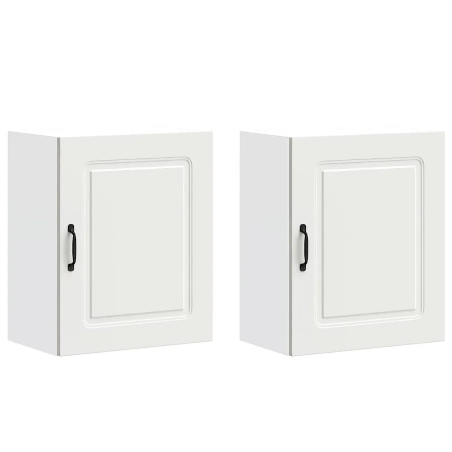 Armoires murales de cuisine 2pcs Kalmar blanc bois d'ingénierie - 2
