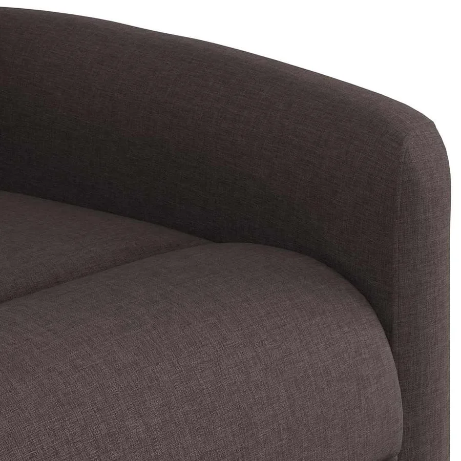 Fauteuil de massage inclinable Marron foncé Tissu - 9