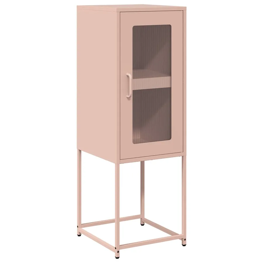 Buffet rose 36x39x107 cm acier laminé à froid - 2