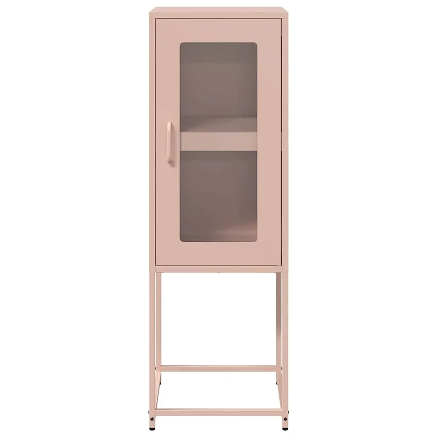Buffet rose 36x39x107 cm acier laminé à froid - 5