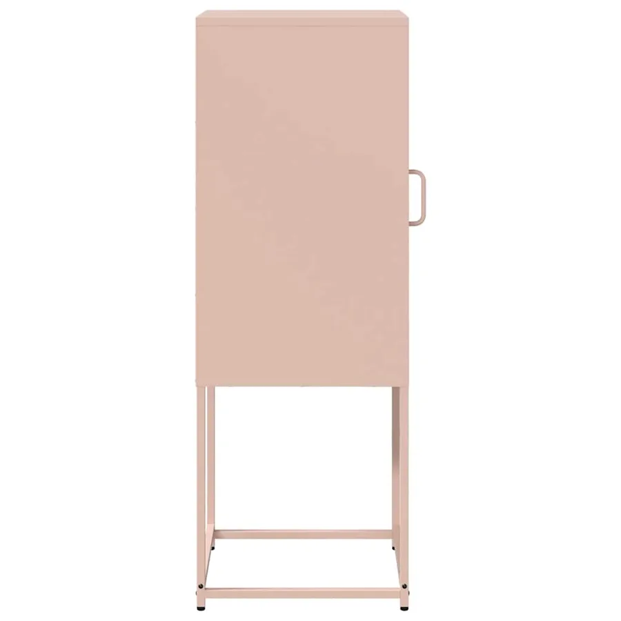 Buffet rose 36x39x107 cm acier laminé à froid - 6